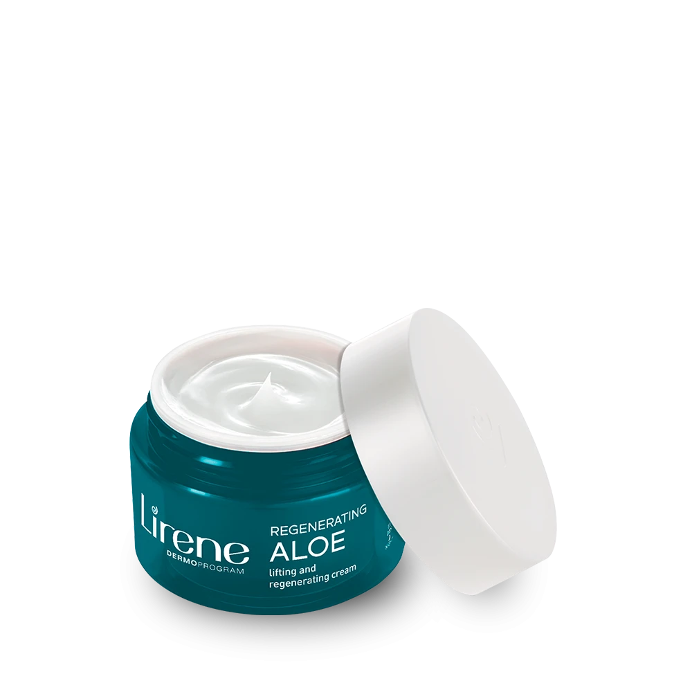 Lirene MOISTURIZATION AND NUTRITION Lifting And Regenerating Cream REGENERATING ALOE - Image 1 + 1