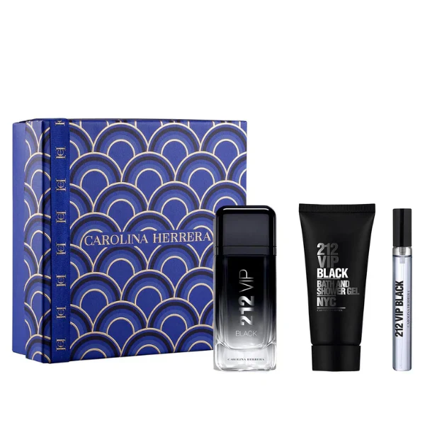 كارولينا هيريرا 212 VIP Edp للرجال مجموعة سوداء